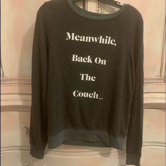 Wildfox Tops - GUC Wildfox BBJ “meanwhile back on the couch” XS